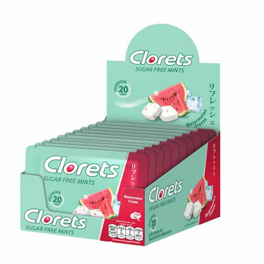클로레츠 Clorets 무설탕캔디 워터메론 10개 세트
