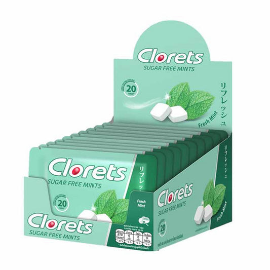클로레츠 Clorets 무설탕캔디 민트맛 10개 세트
