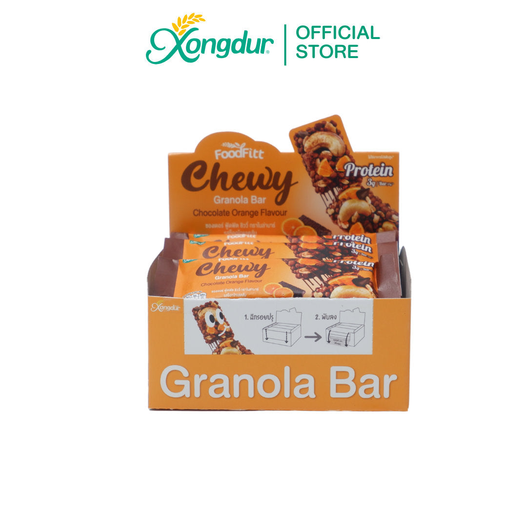 Foodfiit 푸드핏 그레놀라바 15g X 12개 (Chocolate Orange)