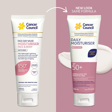 [무료배송] 캔서카운슬 선크림 페이스데이웨어 모이스쳐라이져 SPF 50+ 150ml