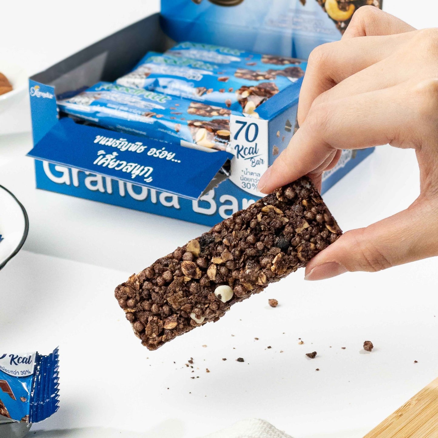 Foodfiit 푸드핏 그레놀라바 15g X 12개 (Chocolate Cookie & Cream)