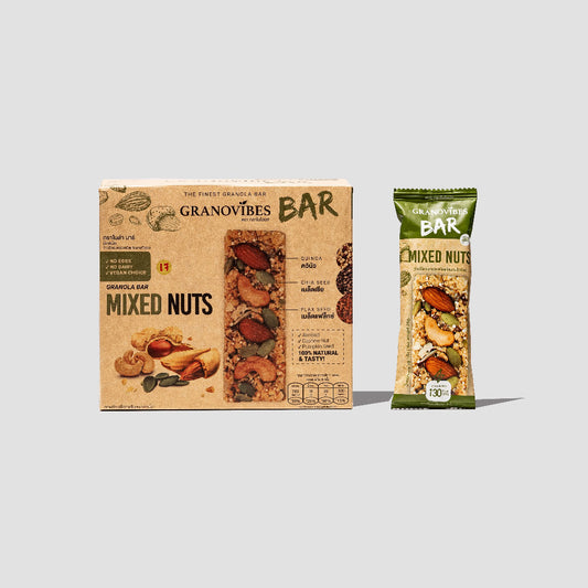 Granovibes 그레노바이브스 그레놀라바 168g (28g X 6개) Mixed nut