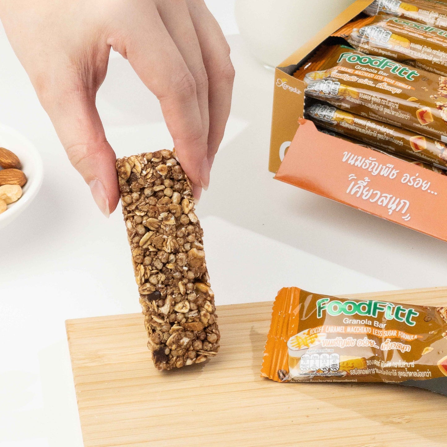 Foodfiit 푸드핏 그레놀라바 15g X 12개 (Caramel macchiato)